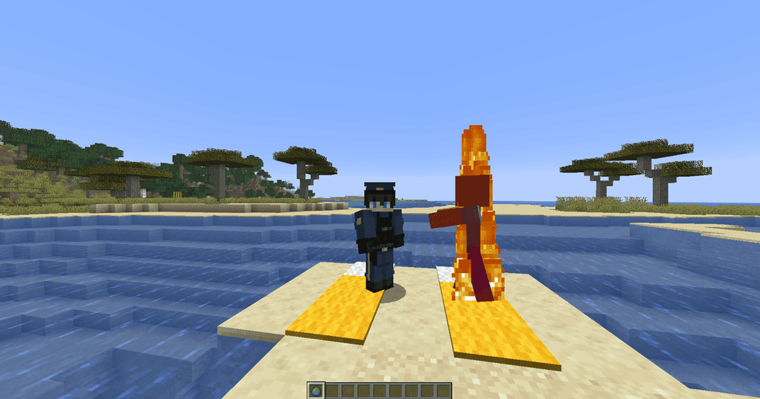 Nodeo Demo – zrzut z serwera Minecraft