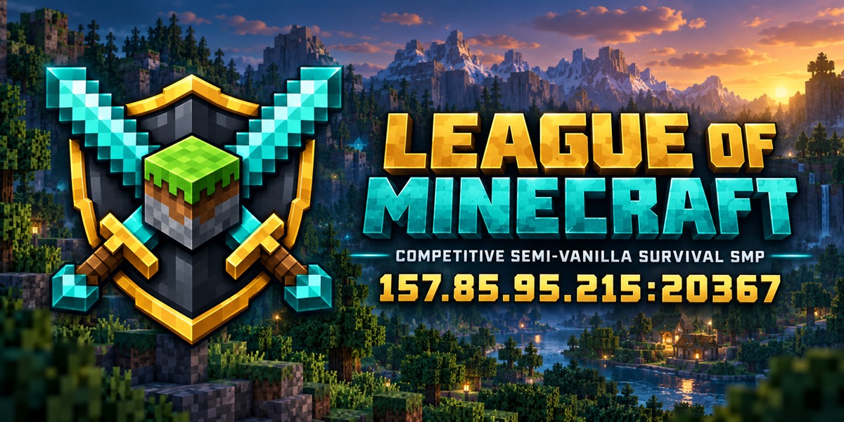 Baner League of Minecraft